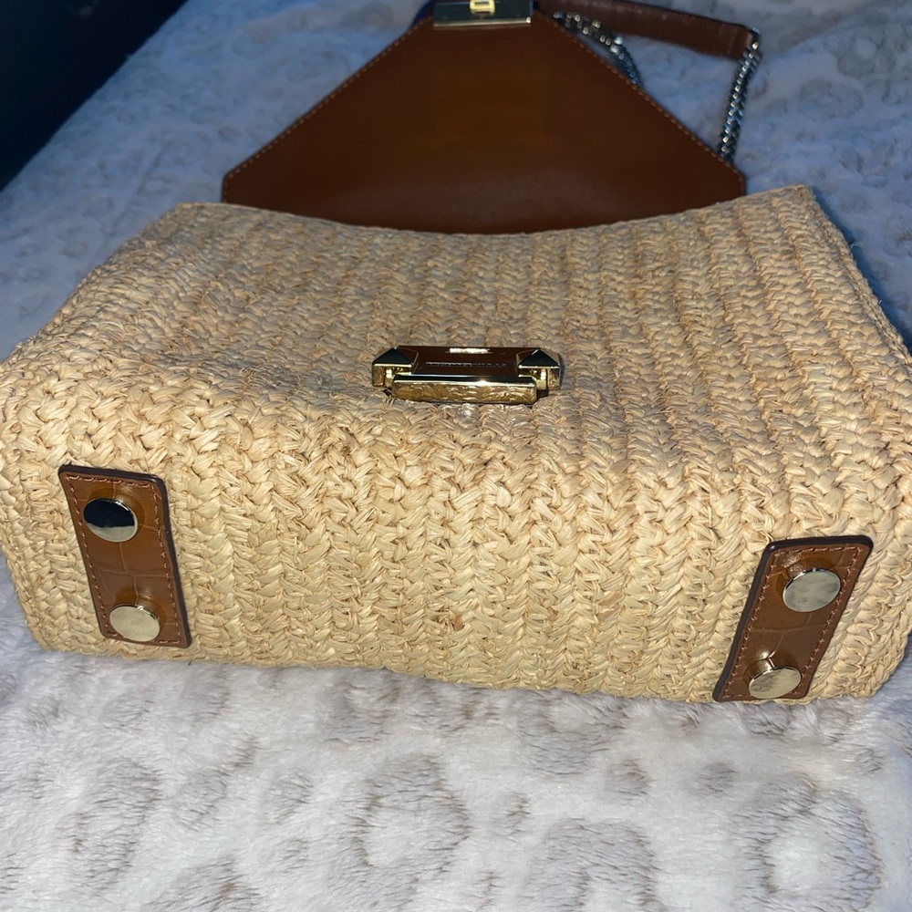Michael Kors Whitney Straw Shoulder Bag - Picture 11 of 11